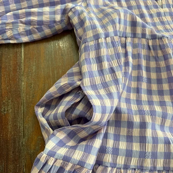 Tuckernuck Hyacinth House Lavender Pale Pink Gingham Sutton Mini Dress XS - Picture 6 of 12